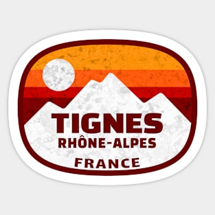 Ski Tignes France Skiing Tarentaise Valley Rhône-Alpes Val d'Isère Sticker